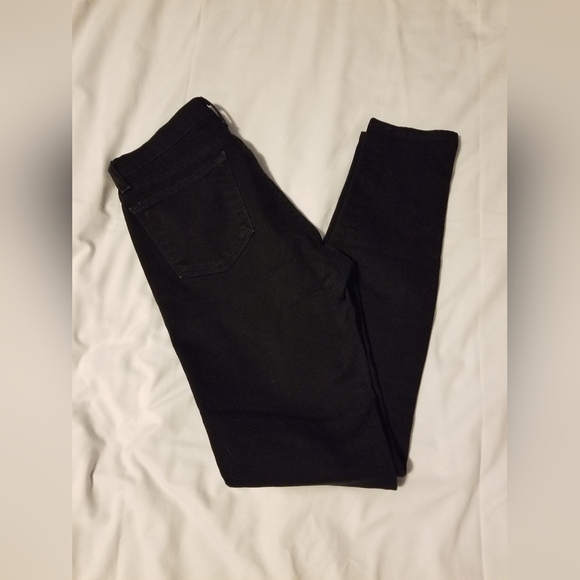 J Brand Jeans Black Skinny Leg Size 26 Color Black - Picture 2 of 9